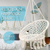 120kg round hammock round hammock swing hanging chair outdoor indoor furniture hammock chair for garden dormitory child adult