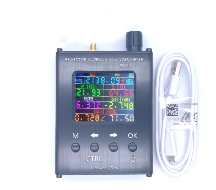 PS100/PS200 N1201SA + 35 МГц-2 7 ГГц УФ РЧ антенна анализатор SWR метр тестер с корпусом из