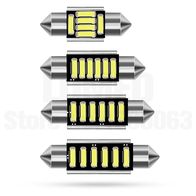 7020 x Φ 31 мм 36 39 41 Auto 6 LED SMD Chips C5W купольная лампа для внутреннего освещения