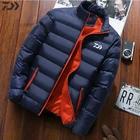 Куртка Daiwa для рыбалки, пальто для зимней рыбалки, мужская теплая куртка, повседневная хлопковая рубашка для рыбалки, спортивная одежда для рыбалки на открытом воздухе