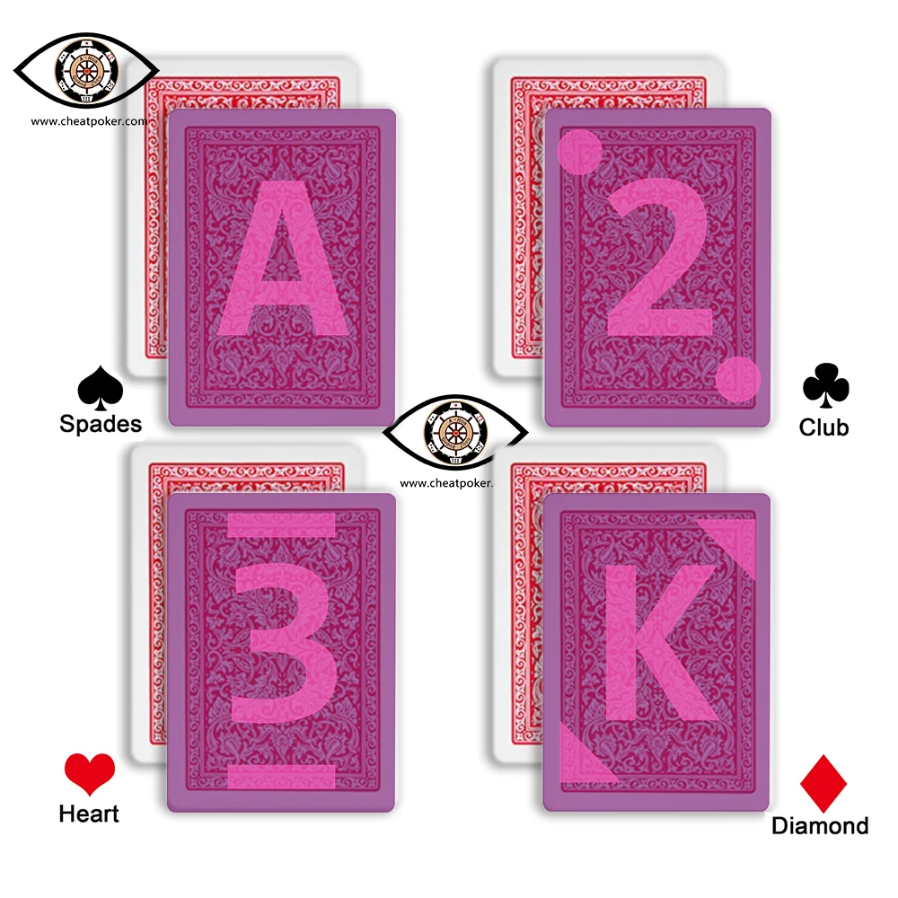 Fournier 2818 Without Box Marked Playing Cards for UV Lenses Plastic Deck Magic Show Props Anti Cheating Poker Board Game | Спорт и