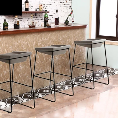 

Minimalist modern style stainless steel PU leather bar stool leisure durable chair with best price for home bar coffee shop Pub