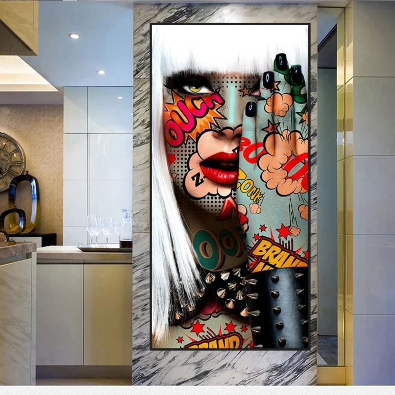 

Body Graffiti Art Paintings Print on Canvas Art Posters and Prints Modern sexy Girls Canvas Pictures For Living Room Cuadros