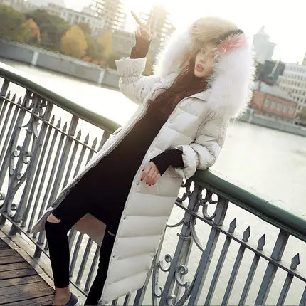 AYUNSUE высокое качество пуховик на утином пуху женские теплые толстые парки