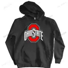 Мужская Осенняя толстовка с капюшоном, черная толстовка с капюшоном, модель 143, Огайо, стиль унисекс, винтажные теплые толстовки в стиле ретро