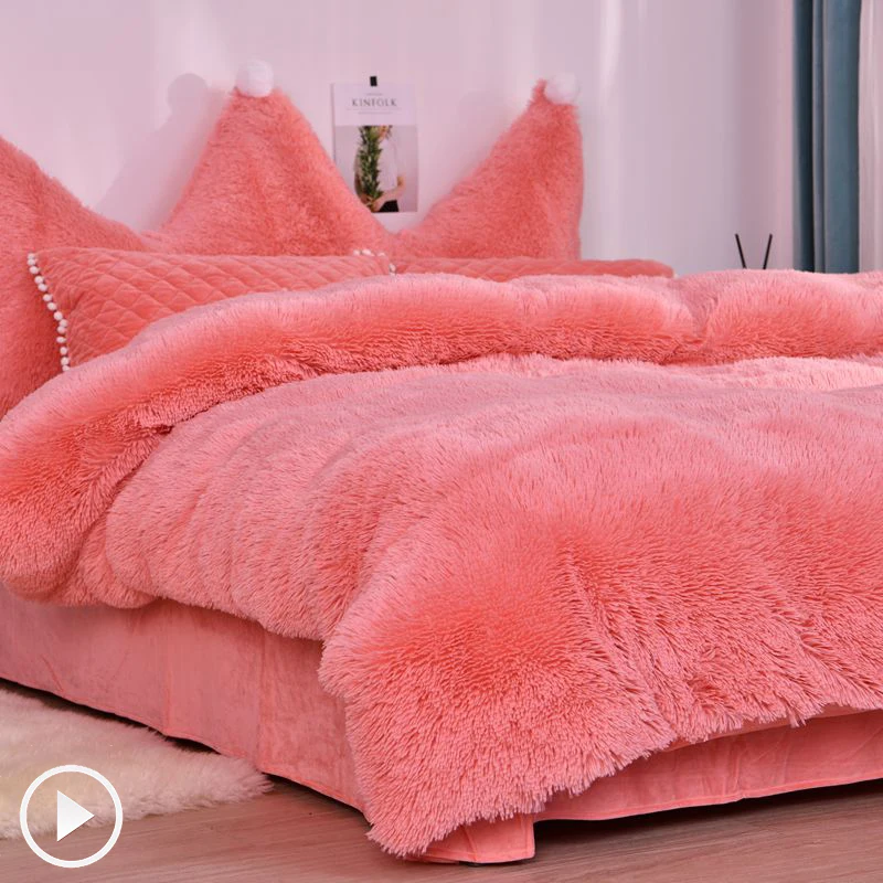 Теплое одеяло JUSTCHIC осень зима норковый кашемир + Кристальный флис AB