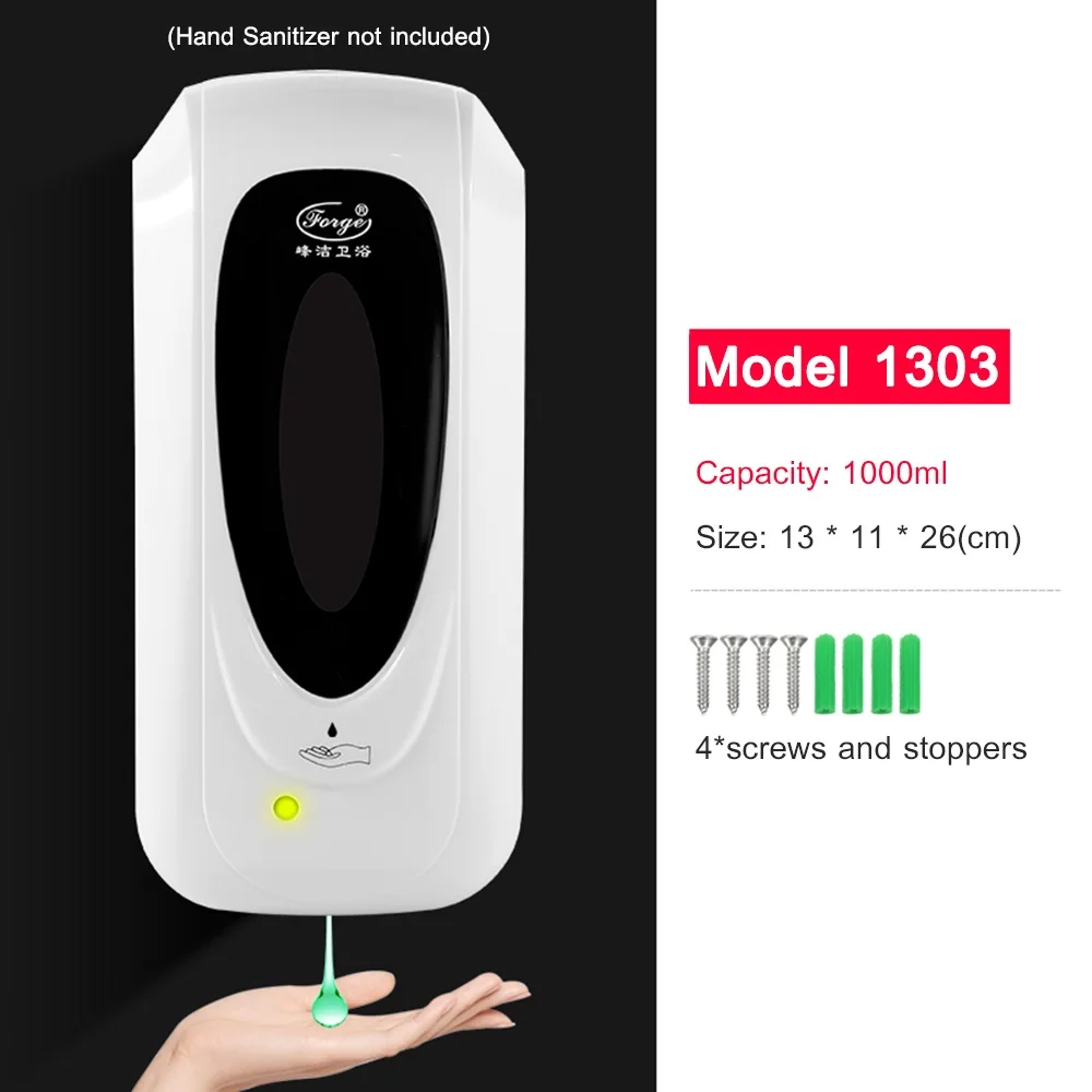 

Fengjie Touchless Hand Soap Machine Wall-mounted Sanitizer Spray Hand Hygiene Bathroom Automatic Soap Dispenser Machine 1000ML