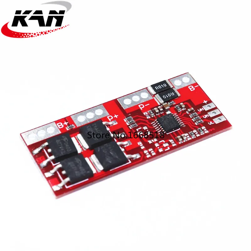 Защитная плата зарядного устройства 18650 BMS для литий ионных аккумуляторов 30 А 14 4 В