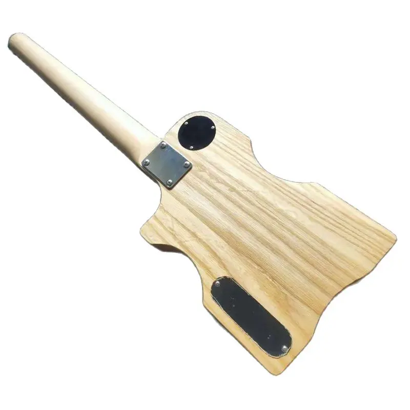Мини-гитара электрическая гитара без головы 30 дюймов натуральная 6-струнная 24