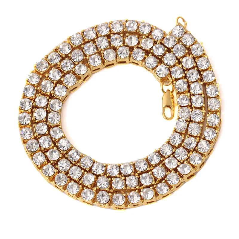 

Ebay Summer New Personality Fashion Diamond Alloy Chain Necklace Simple Male Stainless Steel Jewelry