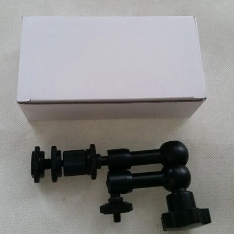 

7 Inch Adjustable Friction Power Articulating Aluminum ic Arm with Both 1/4 Inch Thread Screw for LCD Monitor/LED Lights