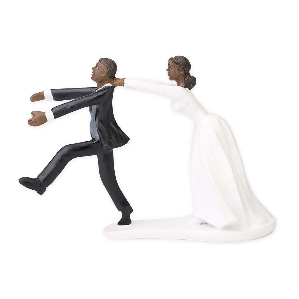Wedding Cake Toppers Dolls Funny Bride And Groom Figurines Cake Stand Topper Cake Decorative Supplies Marry Figurine 2021