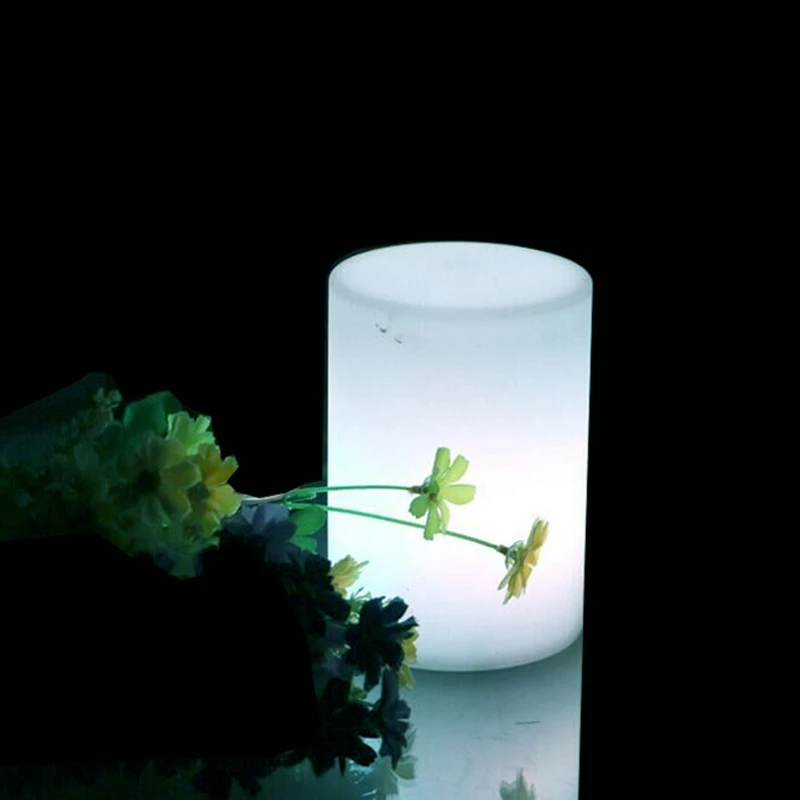 

Led Bar Table Lamp Glowing in Dark Lighting Cylinder lamps LED Small Pillar For Event & Party Decoration SK-LF50 (D10*H15cm) 1pc