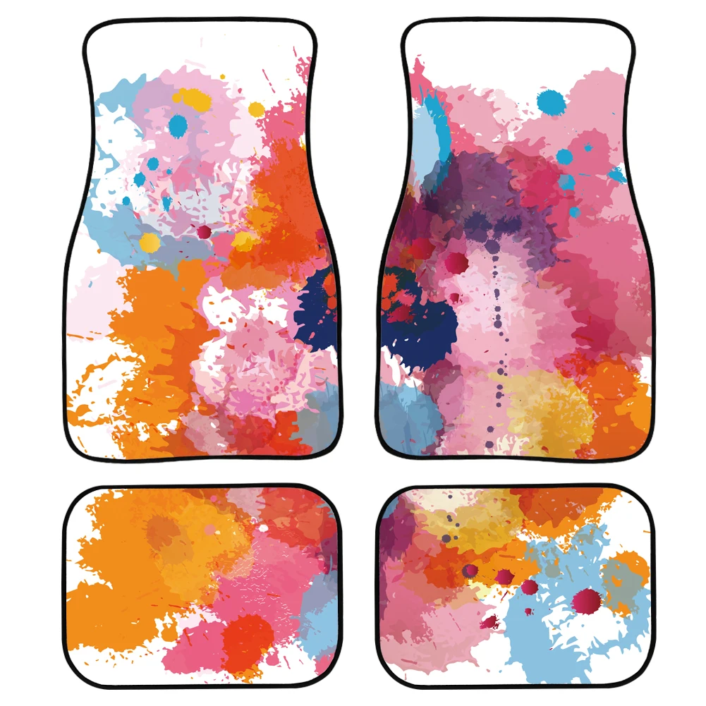 

PinUp Angel Colorful Pattern Car Floor Mat Auto Interior Accessories Carpets for Cars Vehicle Decorative Protector Universal