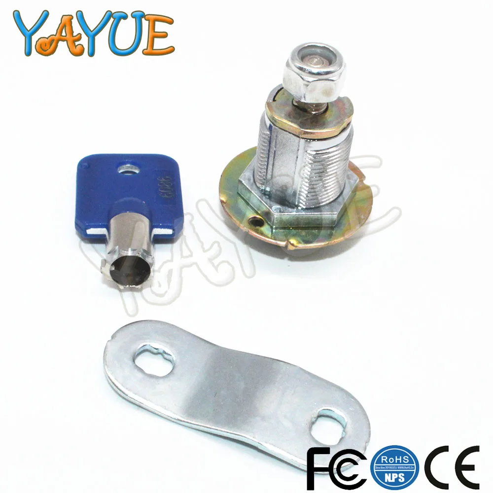 10pcs Zinc Alloy Cam Lock with 2 pcs key for coin door arcade game cabinet 27mm Rubular | Спорт и развлечения