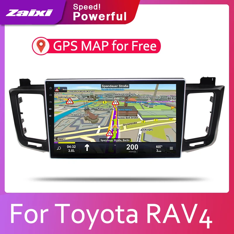 Автомагнитола 2 Din на Android мультимедийный видеоплеер с GPS навигацией для Toyota RAV4 XA40