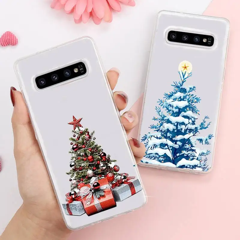 

Christmas snowflake tree Phone Case Transparent For Samsung Galaxy A S Note J 5 8 51 2016 Prime 2Ultra 6 7 Edge PLUS 21