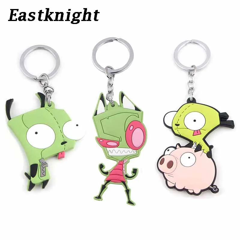 K572 брелок в виде инопланетянина для ключей эмалированный металлический кулон