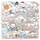 50 шт. милые Мультяшные наклейки с большими ушками собака Аниме фигурки компьютер телефон гитара водонепроницаемые декоративные игрушки для детей