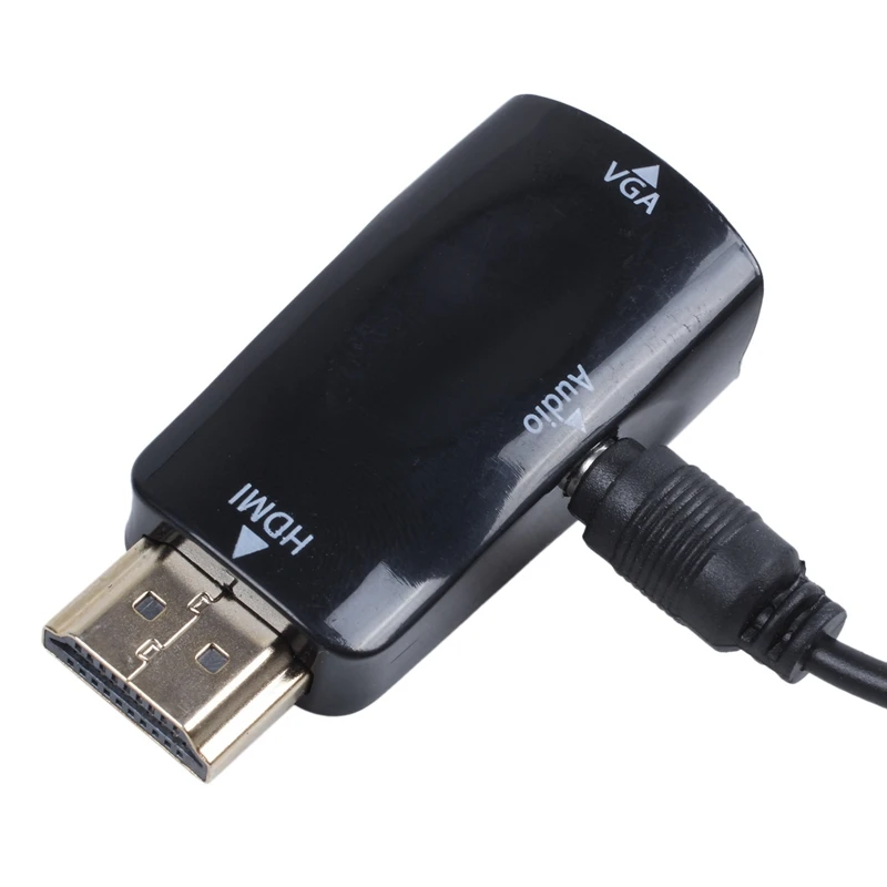 Hdmi vga конвертер позолоченный с разъемом 3 5 мм аудио кабель для ПК ноутбука DVD
