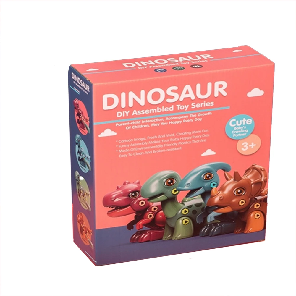 Разборка и сборка мультипликационных игрушек динозавров сделай сам прочная