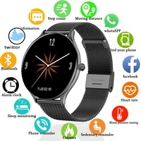 2021 fashion smart watch women men sports heart rate blood pressure full circle touch screen color screen waterproof smartwatch