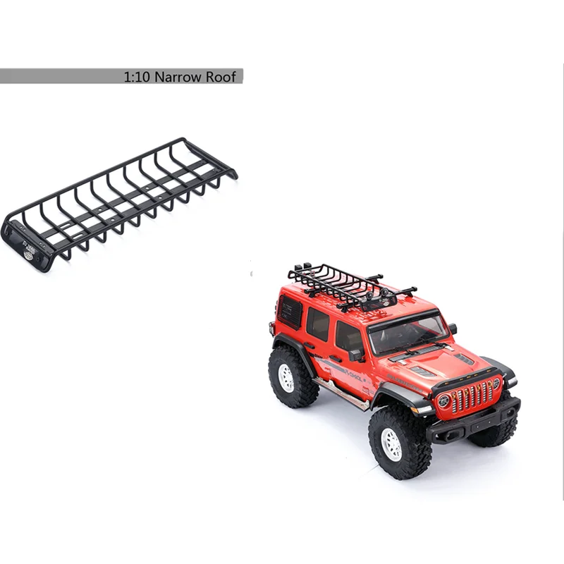 

DJ SCX10 III 1:10 Metal Roof Slim Warrior Luggage Frame Narrow Roof Luggage Rack Half Rack RC Car Parts carro de control remoto