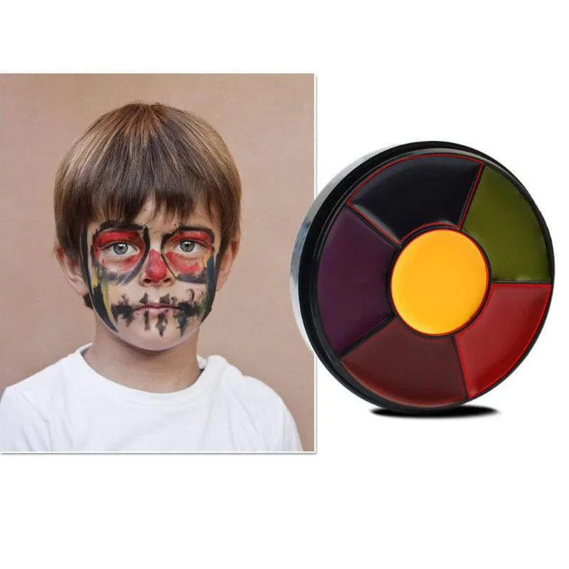 6 цветов масляная краска Опера для лица тела макияж Нетоксичная безопасная воды