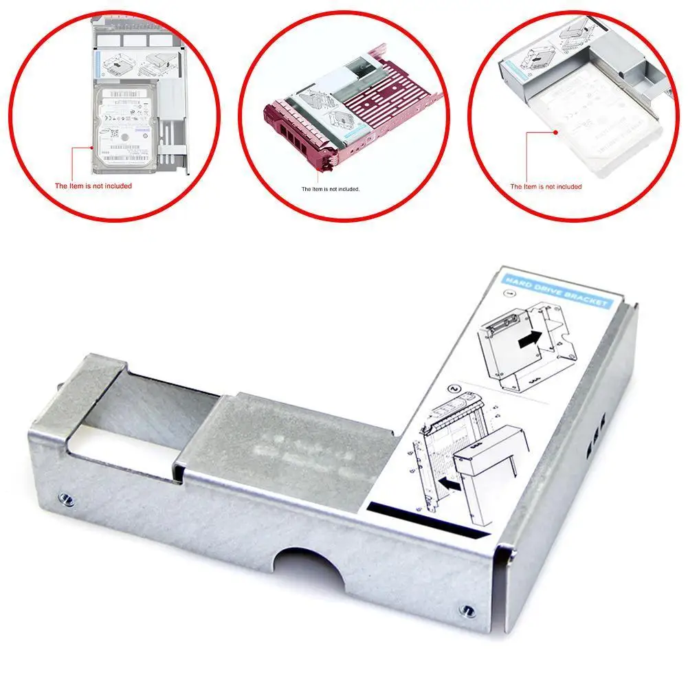 

NEW 3.5" TO 2.5" HDD Bracket Tray Caddy For DELL R420 Screw R520 R710 R720 Adapter Converter 09W8C4 R510 R730 R430 T620 R8H0