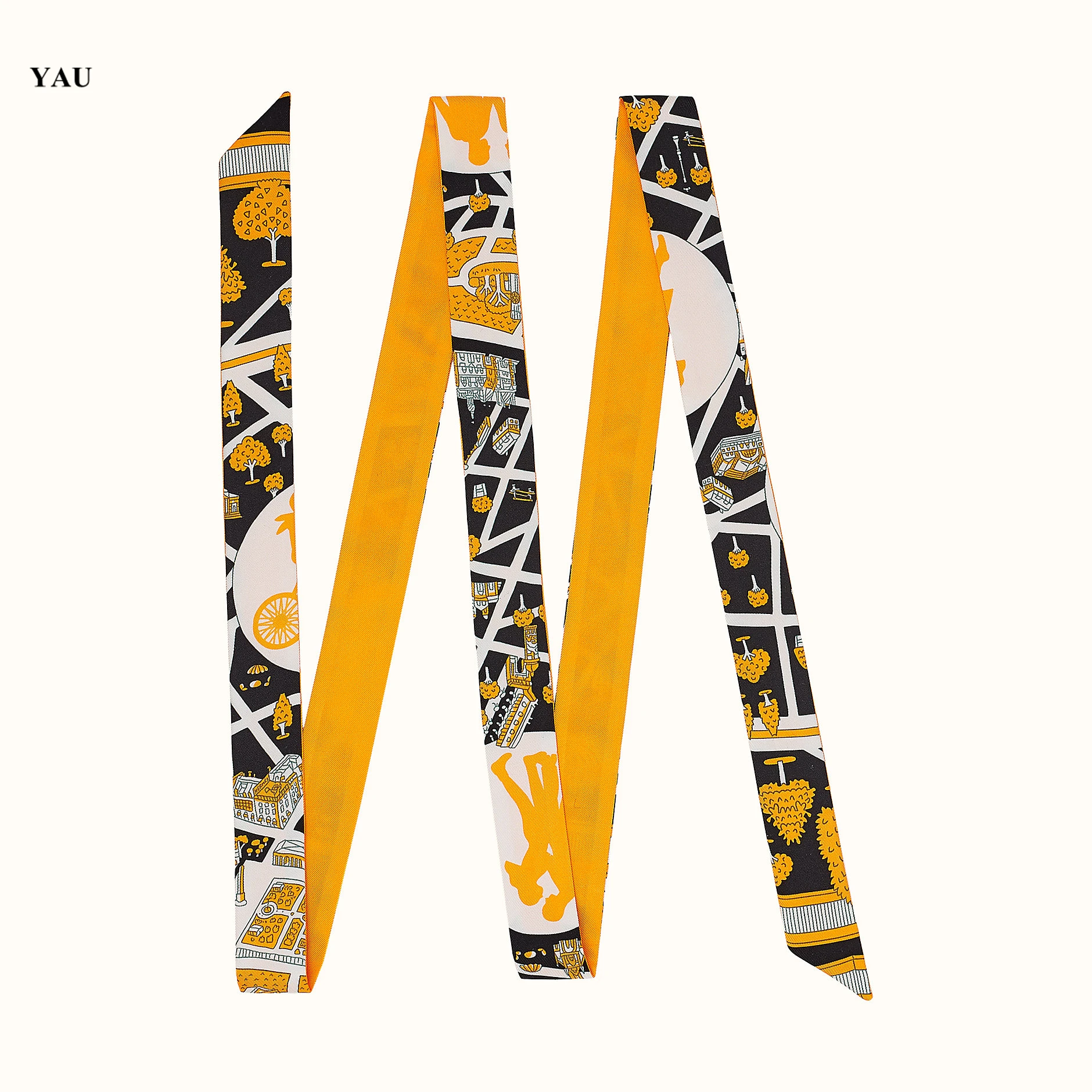 Брендовый длинный узкий шарф Модные головные шарфы для женщин шелковый галстук