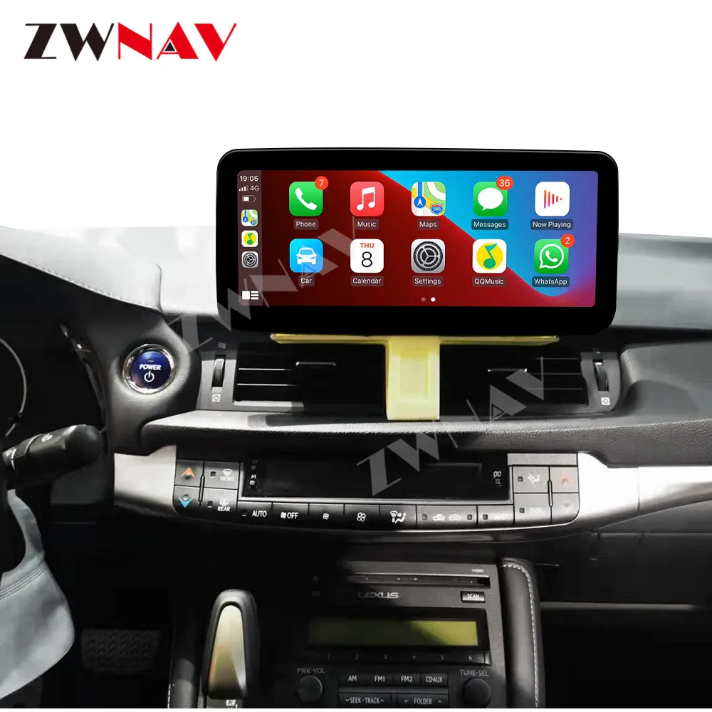 Автомобильный GPS-навигатор Android 10 8 ядер 6 + 128 ГБ IPS экран CD DVD-плеер для Lexus CT200 CT200H CT