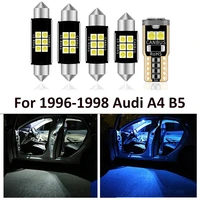 13pcs auto led interior light bulbs canbus kit for 1996 1998 audi a4 b5 white led dome step courtesy license plate light lamp