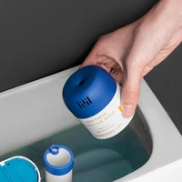 automatic toilet cleaner decontamination agent flush bottle deodorant blue bubbles deodorant fragrance for bathroom tank