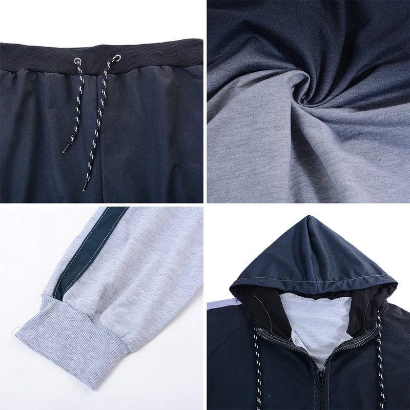 Для мужчин спортивный костюм куртка Модные Повседневное 3DGradient спортивный костюм толстовки с капюшоном и толстовка для Бегунов Тренажерный зал куртка Для мужчин одежда Топ