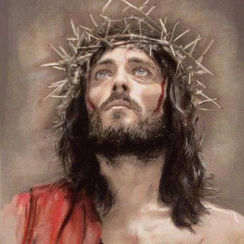 

Алмазная живопись «сделай сам», картина с изображением Иисуса, 5D Вышивка крестиком, мозаика, икона Христа, домашний декор
