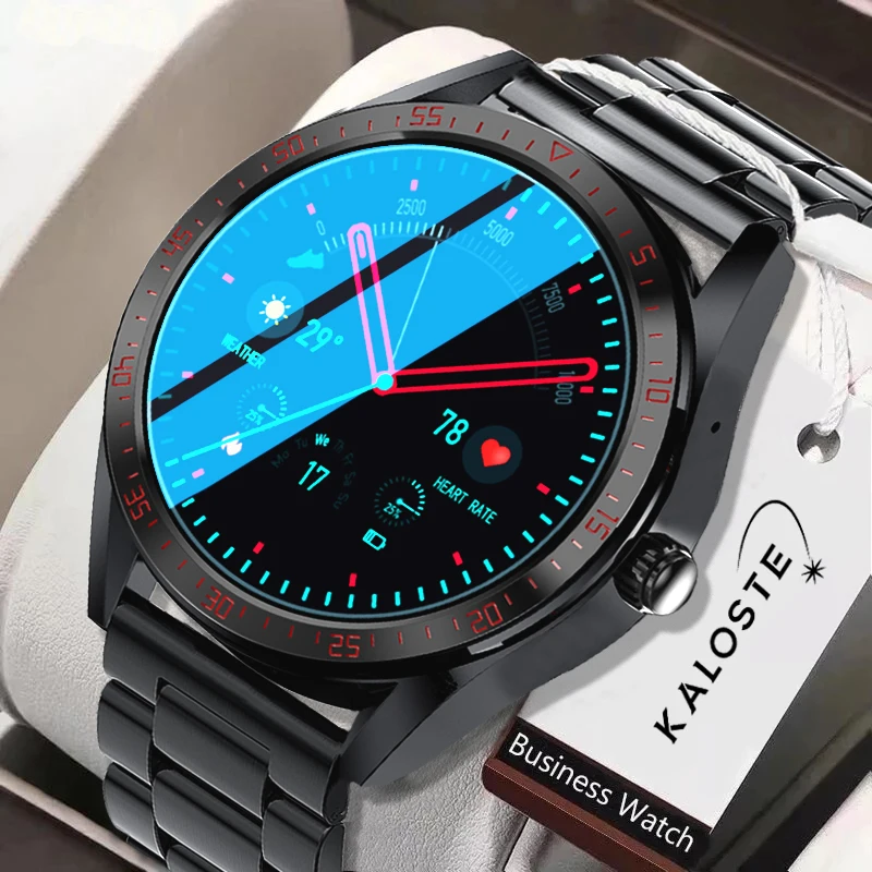 

New 454*454 Screen Smart Watch Always Display The Time Bluetooth Call Sports fitness Music player Men Smartwatch For Android IOS