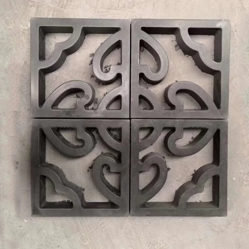 Цемент старый кирпич формы квадратный сад стены делая кирпичная форма 3D резьба противоскользящие бетонные пластиковые формы для керамической плитки 30x30x7 см