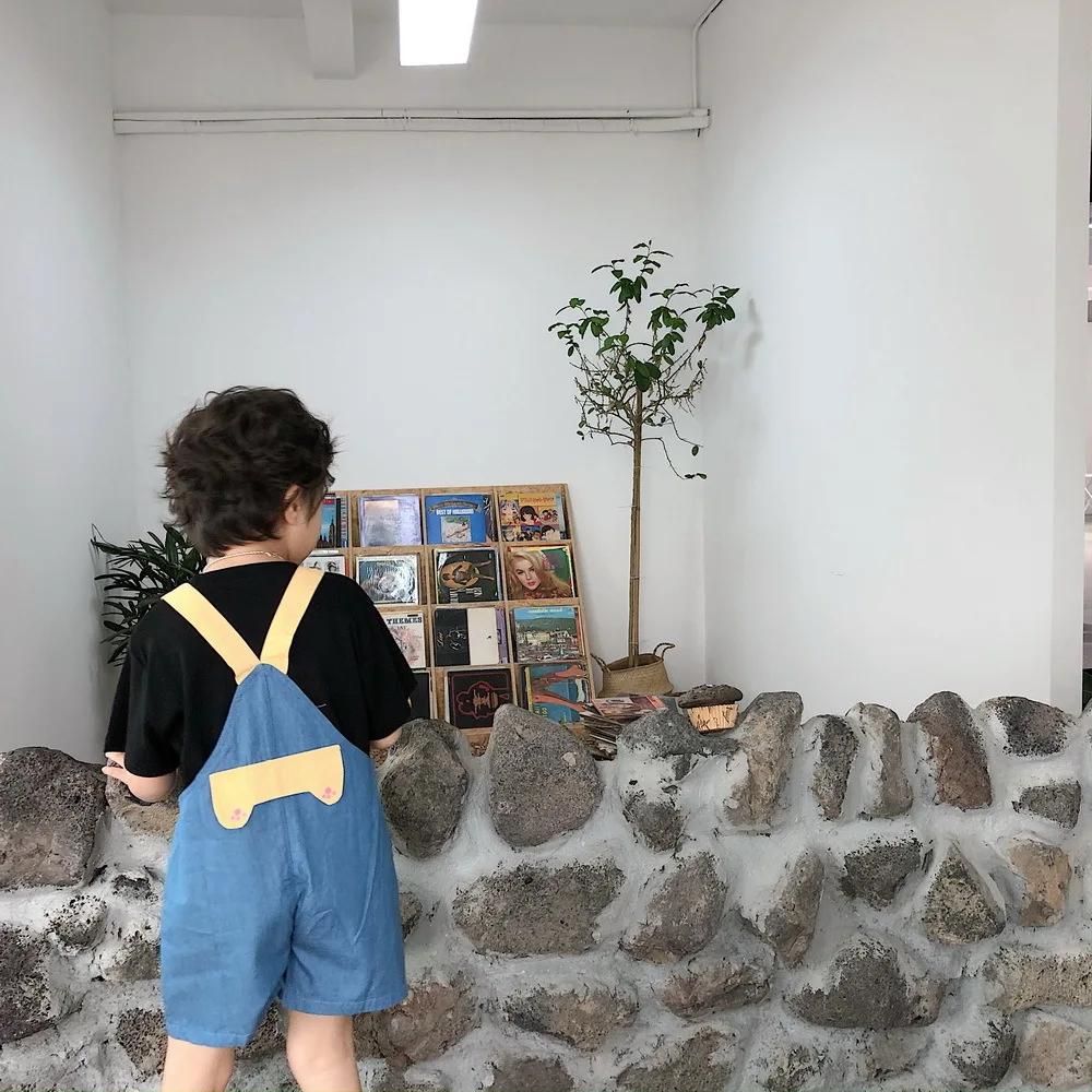 Tonytaobaby Summer New Children's Suspender Trousers Cute Cartoon Lion Large Pocket Cotton Kids Pants | Детская одежда и обувь