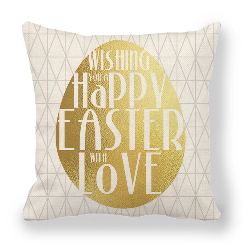 

Colorful Egg Pillow Cover for Home Decor Easter Gift Pillowcase Easter Festival Decoration Cushion Cover Sofa Office Pillowcase