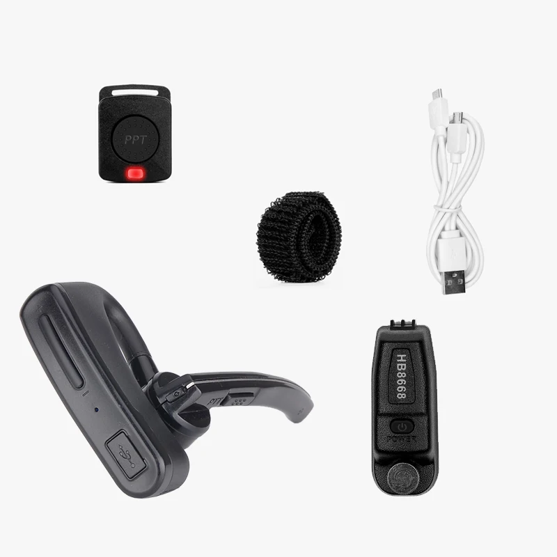 Walkie Talkie Wireless Earpiece Bluetooth Headset Two Way Radio BT Earphone For Motorola P8668i GP328 DP8200 P8620 GP338D P8268 | Мобильные