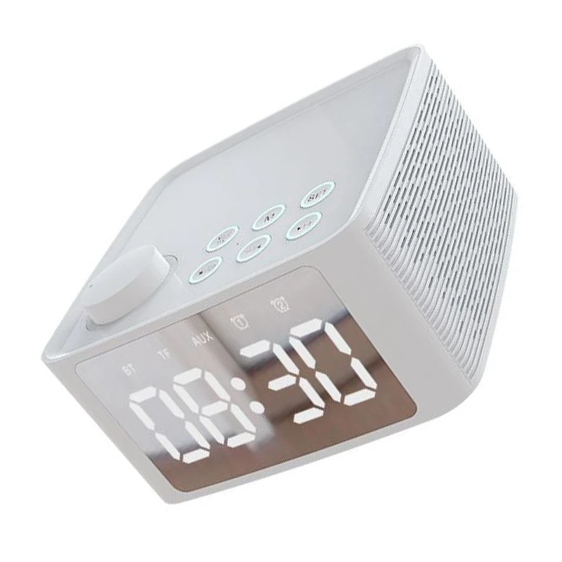 Прочный B1 Bluetooth динамик с подставкой двойной будильник радио карта сабвуфер