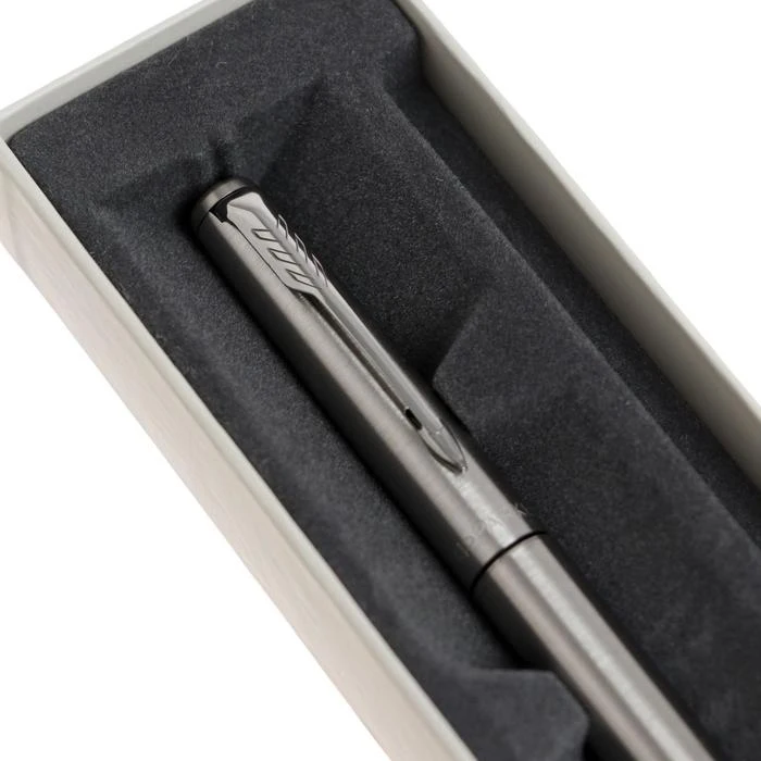 Ручка-роллер Parker Jotter Core T61 Stainless Steel CT F 0.5 мм корпус из нержавеющей стали чёрные