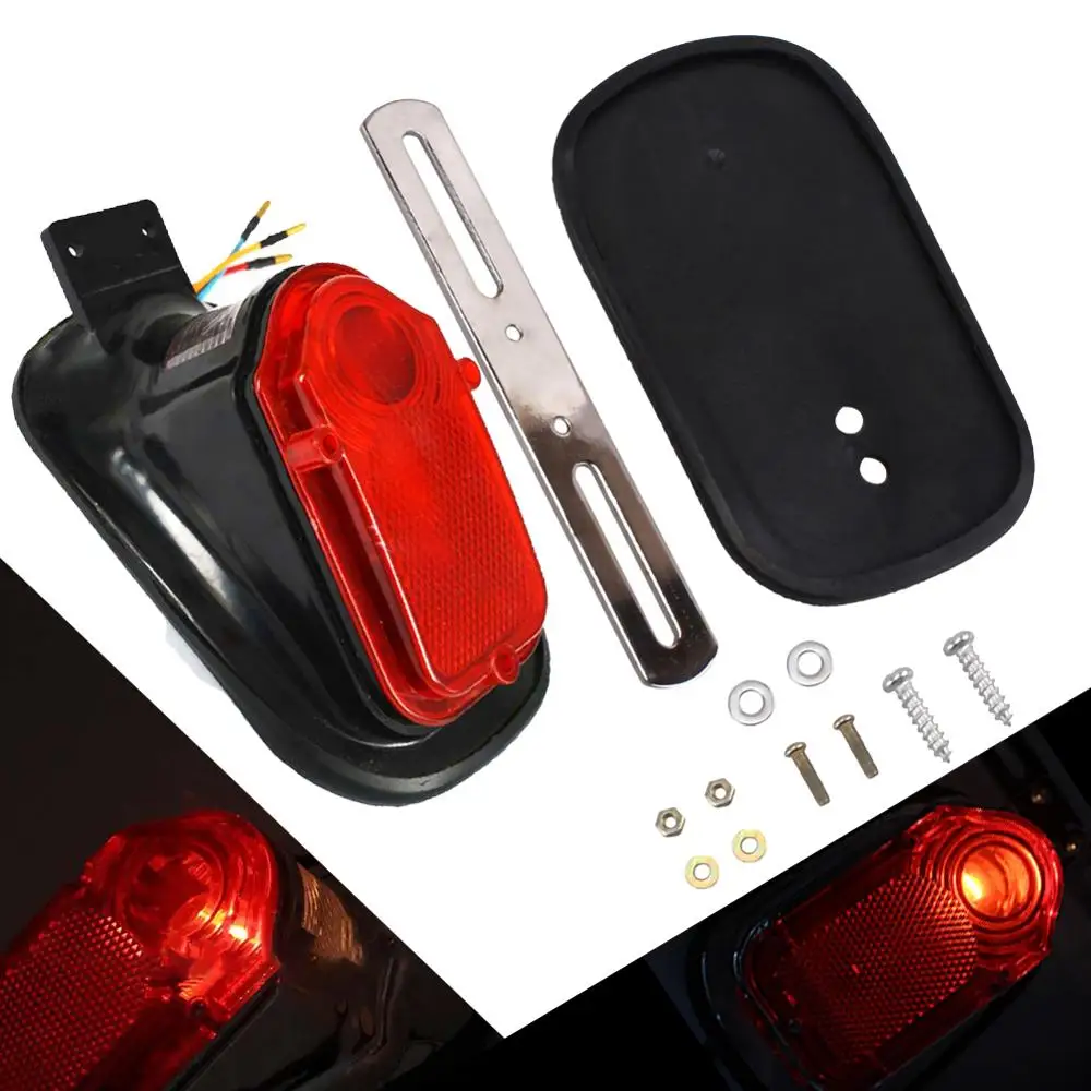 12V красный мотоцикл хвост светильник сигнал поворота светодиодный задний стоп