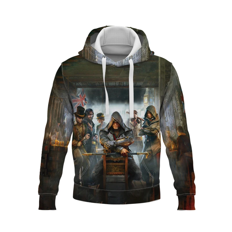 

New Game Pattern Assassin's Creed Hoodies 3D Print Hooded Sweatshirt Men's Fashion Hoodie Sport Casual Pullover Tops Male Hoody