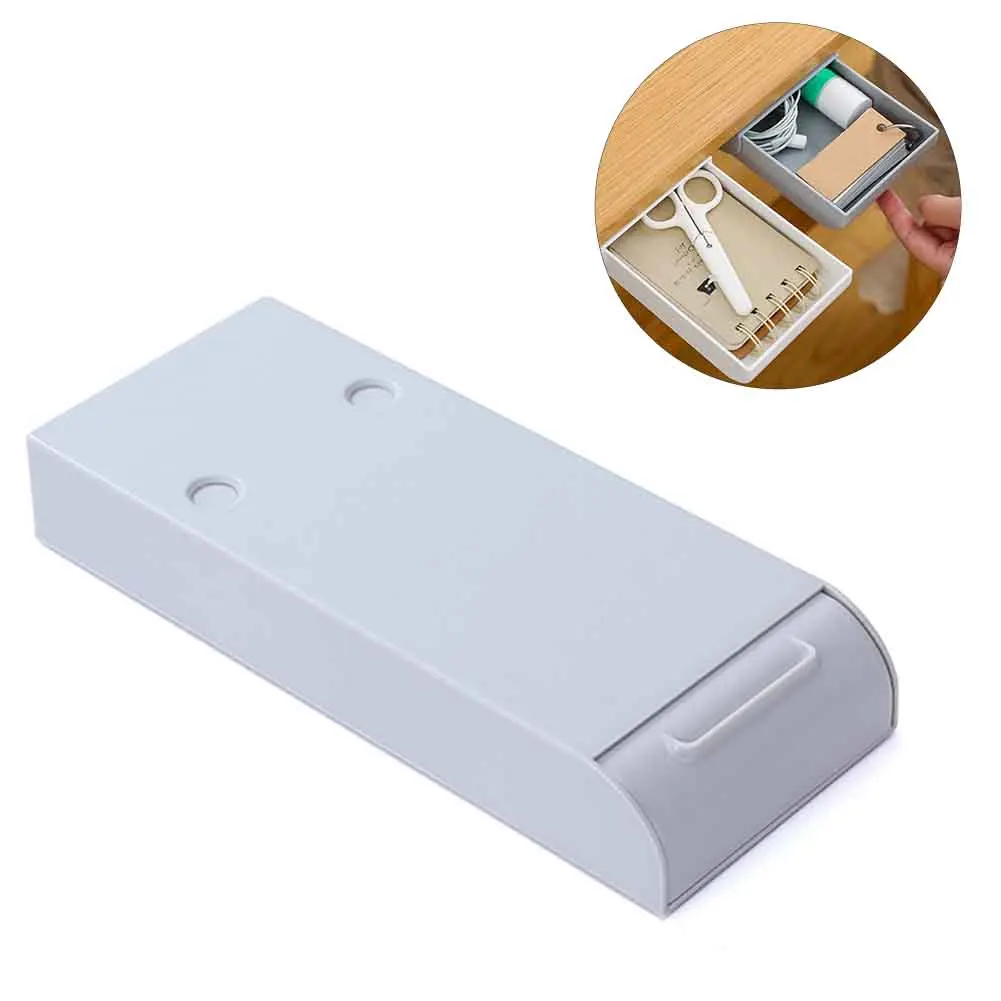 Домашний кухонный держатель для ручек клейкая коробка хранения под настольные