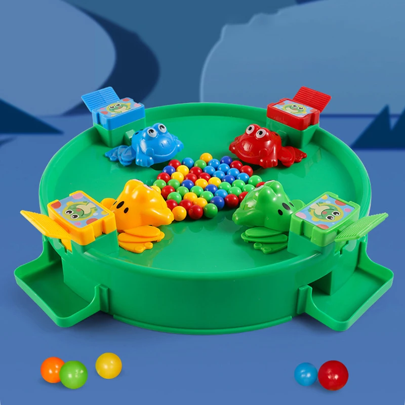 

Eat Ball Frog Board Game Multiplayer Competitive Race Interactive Toy Play with Friends Educational Stickers Gift For Kids
