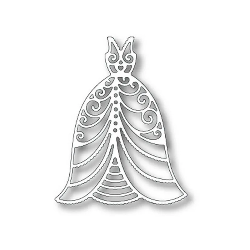 Необычное свадебное платье высечки для изготовления открыток выдолбленные