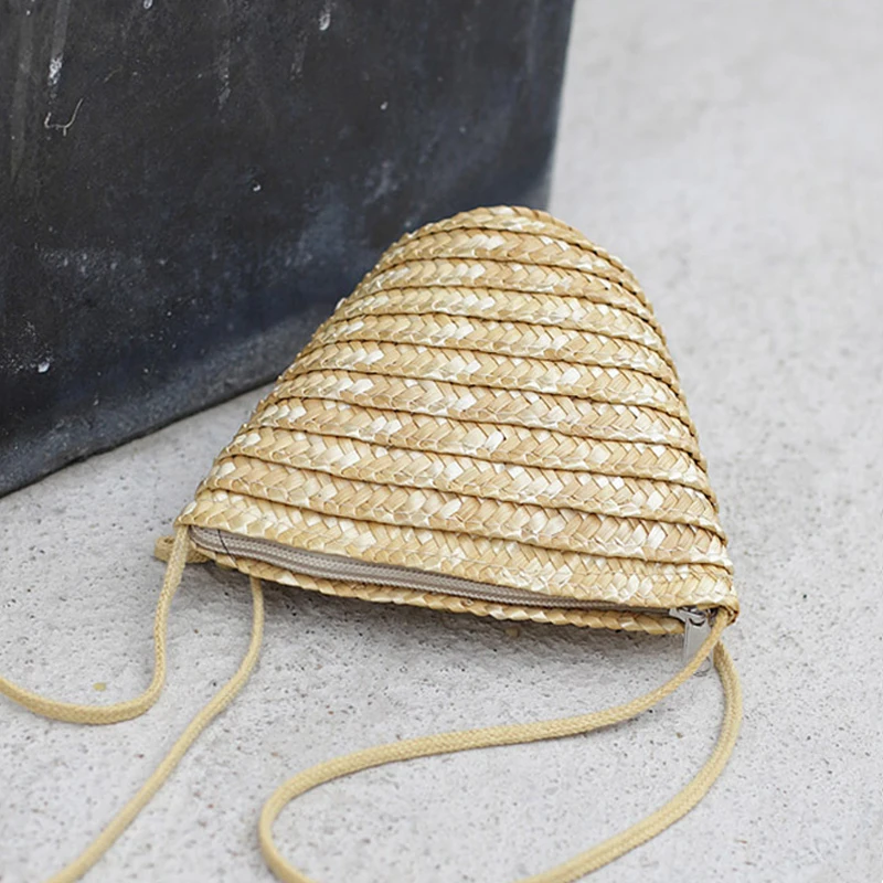 Женские сумки через плечо бохо Соломенная Сумка вязаный клатч сумочка летняя