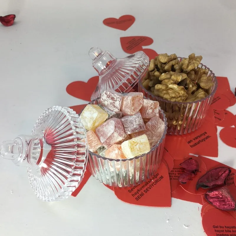 Стеклянный контейнер для конфет 1'li|Коробки обеда| |