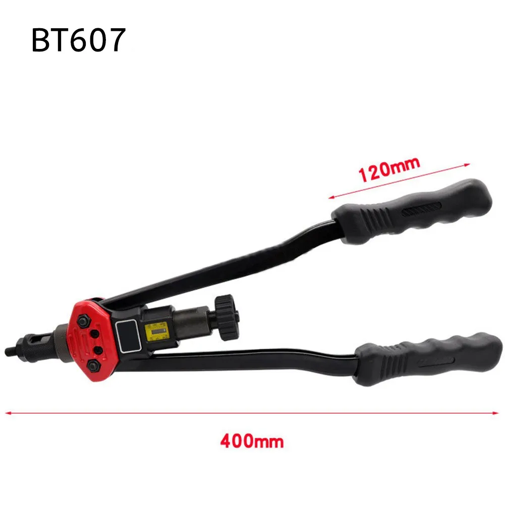 

BT-607 Riveting Tool Set Insert Threaded Mandrels Nut Rivet Gun Machine Hand Blind Riveter M3-M12 Rivet Pliers Riveting Tool